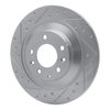 631-80046L Drilled/Slotted Brake Rotor [Silver], 2006-2007 Ford/Lincoln/Mercury/Mazda, Position: Rear Left - image 2