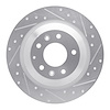 631-80046R Drilled/Slotted Brake Rotor [Silver], 2006-2007 Ford/Lincoln/Mercury/Mazda, Position: Rear Right - image 1