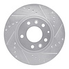 631-80047R Drilled/Slotted Brake Rotor [Silver], 2006-2015 Ford/Lincoln/Mercury/Mazda, Position: Front Right - image 1