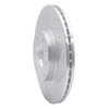 631-80047R Drilled/Slotted Brake Rotor [Silver], 2006-2015 Ford/Lincoln/Mercury/Mazda, Position: Front Right - image 2