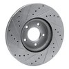 631-80048R Drilled/Slotted Brake Rotor [Silver], 2007-2013 Ford/Lincoln/Mercury/Mazda, Position: Front Right - image 4