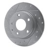 631-80049L Drilled/Slotted Brake Rotor [Silver], 2014-2016 Ford/Lincoln/Mercury/Mazda, Position: Rear Left - image 2