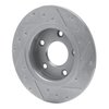 631-80049L Drilled/Slotted Brake Rotor [Silver], 2014-2016 Ford/Lincoln/Mercury/Mazda, Position: Rear Left - image 4