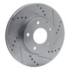 631-80053R Drilled/Slotted Brake Rotor [Silver], Fits Select Ford/Lincoln/Mercury/Mazda, Position: Front Right - image 2