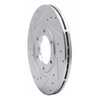 631-80056L Drilled/Slotted Brake Rotor [Silver], 1986-1993 Ford/Lincoln/Mercury/Mazda, Position: Front Left - image 2