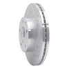 631-80060R Drilled/Slotted Brake Rotor [Silver], 1992-1995 Ford/Lincoln/Mercury/Mazda, Position: Front Right - image 2