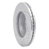 631-80060R Drilled/Slotted Brake Rotor [Silver], 1992-1995 Ford/Lincoln/Mercury/Mazda, Position: Front Right - image 4