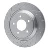 631-80064L Drilled/Slotted Brake Rotor [Silver], 2006-2015 Ford/Lincoln/Mercury/Mazda, Position: Rear Left - image 2