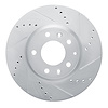 631-80066R Drilled/Slotted Brake Rotor [Silver], 2007-2012 Ford/Lincoln/Mercury/Mazda, Position: Front Right - image 1