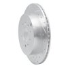 631-80067L Drilled/Slotted Brake Rotor [Silver], 2007-2012 Ford/Lincoln/Mercury/Mazda, Position: Rear Left - image 2