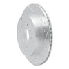 631-80067R Drilled/Slotted Brake Rotor [Silver], 2007-2012 Ford/Lincoln/Mercury/Mazda, Position: Rear Right - image 2