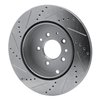 631-80068R Drilled/Slotted Brake Rotor [Silver], 2007-2015 Ford/Lincoln/Mercury/Mazda, Position: Rear Right - image 4