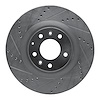 631-80069L Drilled/Slotted Brake Rotor [Silver], 2007-2015 Ford/Lincoln/Mercury/Mazda, Position: Front Left - image 1
