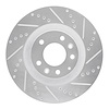 631-80069R Drilled/Slotted Brake Rotor [Silver], 2007-2015 Ford/Lincoln/Mercury/Mazda, Position: Front Right - image 1