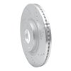 631-80069R Drilled/Slotted Brake Rotor [Silver], 2007-2015 Ford/Lincoln/Mercury/Mazda, Position: Front Right - image 2