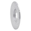 631-80070L Drilled/Slotted Brake Rotor [Silver], 2013-2018 Ford/Lincoln/Mercury/Mazda, Position: Rear Left - image 2