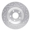 631-80070L Drilled/Slotted Brake Rotor [Silver], 2013-2018 Ford/Lincoln/Mercury/Mazda, Position: Rear Left - image 4