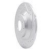 631-80070R Drilled/Slotted Brake Rotor [Silver], 2013-2018 Ford/Lincoln/Mercury/Mazda, Position: Rear Right - image 1