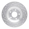 631-80070R Drilled/Slotted Brake Rotor [Silver], 2013-2018 Ford/Lincoln/Mercury/Mazda, Position: Rear Right - image 4