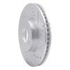 631-80071R Drilled/Slotted Brake Rotor [Silver], 2013-2015 Ford/Lincoln/Mercury/Mazda, Position: Front Right - image 2