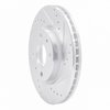 631-80072R Drilled/Slotted Brake Rotor [Silver], Fits Select Multiple Makes/Models, Position: Rear Right - image 2