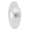 631-80075R Drilled/Slotted Brake Rotor [Silver], 2016-2018 Ford/Lincoln/Mercury/Mazda, Position: Rear Right - image 2