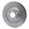 631-80077L Drilled/Slotted Brake Rotor [Silver], Fits Select Ford/Lincoln/Mercury/Mazda, Position: Rear Left - image 2
