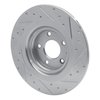 631-80077L Drilled/Slotted Brake Rotor [Silver], Fits Select Ford/Lincoln/Mercury/Mazda, Position: Rear Left - image 4