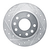 631-80079L Drilled/Slotted Brake Rotor [Silver], Fits Select Ford/Lincoln/Mercury/Mazda, Position: Rear Left - image 1
