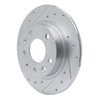 631-80079L Drilled/Slotted Brake Rotor [Silver], Fits Select Ford/Lincoln/Mercury/Mazda, Position: Rear Left - image 2