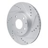 631-80081R Drilled/Slotted Brake Rotor [Silver], Fits Select Ford/Lincoln/Mercury/Mazda, Position: Front Right - image 2