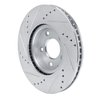 631-80081R Drilled/Slotted Brake Rotor [Silver], Fits Select Ford/Lincoln/Mercury/Mazda, Position: Front Right - image 4