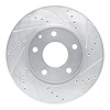 631-80082R Drilled/Slotted Brake Rotor [Silver], Fits Select Ford/Lincoln/Mercury/Mazda, Position: Front Right - image 1