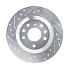 631-80083L Drilled/Slotted Brake Rotor [Silver], Fits Select Ford/Lincoln/Mercury/Mazda, Position: Rear Left - image 1