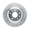 631-80083R Drilled/Slotted Brake Rotor [Silver], Fits Select Ford/Lincoln/Mercury/Mazda, Position: Rear Right - image 1