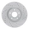 631-80084R Drilled/Slotted Brake Rotor [Silver], Fits Select Ford/Lincoln/Mercury/Mazda, Position: Front Right - image 2