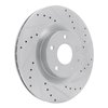 631-80084R Drilled/Slotted Brake Rotor [Silver], Fits Select Ford/Lincoln/Mercury/Mazda, Position: Front Right - image 3