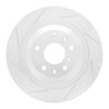 631-80085L Drilled/Slotted Brake Rotor [Silver], Fits Select Ford/Lincoln/Mercury/Mazda, Position: Rear Left - image 2