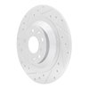 631-80085L Drilled/Slotted Brake Rotor [Silver], Fits Select Ford/Lincoln/Mercury/Mazda, Position: Rear Left - image 3
