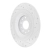 631-80085L Drilled/Slotted Brake Rotor [Silver], Fits Select Ford/Lincoln/Mercury/Mazda, Position: Rear Left - image 4