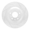 631-80085R Drilled/Slotted Brake Rotor [Silver], Fits Select Ford/Lincoln/Mercury/Mazda, Position: Rear Right - image 2