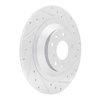 631-80085R Drilled/Slotted Brake Rotor [Silver], Fits Select Ford/Lincoln/Mercury/Mazda, Position: Rear Right - image 3