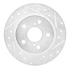 631-91000R Drilled/Slotted Brake Rotor [Silver], 2011-2016 Lexus/Toyota/Scion, Position: Rear Right - image 1