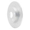 631-91000R Drilled/Slotted Brake Rotor [Silver], 2011-2016 Lexus/Toyota/Scion, Position: Rear Right - image 2