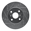 631-91001L Drilled/Slotted Brake Rotor [Silver], 2012-2015 Lexus/Toyota/Scion, Position: Front Left - image 1