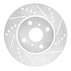 631-91001R Drilled/Slotted Brake Rotor [Silver], 2012-2015 Lexus/Toyota/Scion, Position: Front Right - image 1