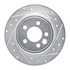 631-92002R Drilled/Slotted Brake Rotor [Silver], 2000-2006 Rover, Position: Rear Right