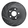 631-92009L Drilled/Slotted Brake Rotor [Silver], 2009-2015 Lexus/Toyota/Scion, Position: Front Left - image 1