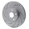 631-92009L Drilled/Slotted Brake Rotor [Silver], 2009-2015 Lexus/Toyota/Scion, Position: Front Left - image 2