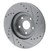 631-92009L Drilled/Slotted Brake Rotor [Silver], 2009-2015 Lexus/Toyota/Scion, Position: Front Left - image 4